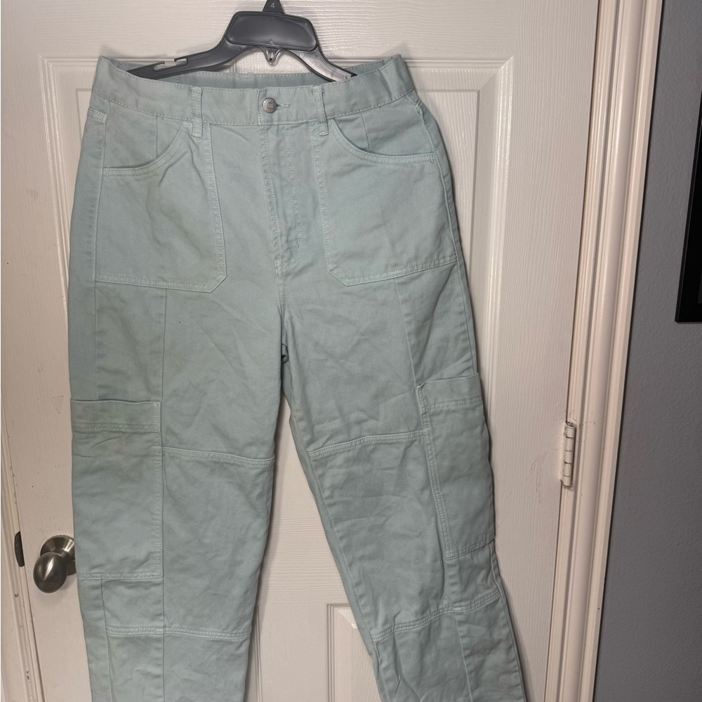 BDG Blue Relaxed Fit Cargo Jeans